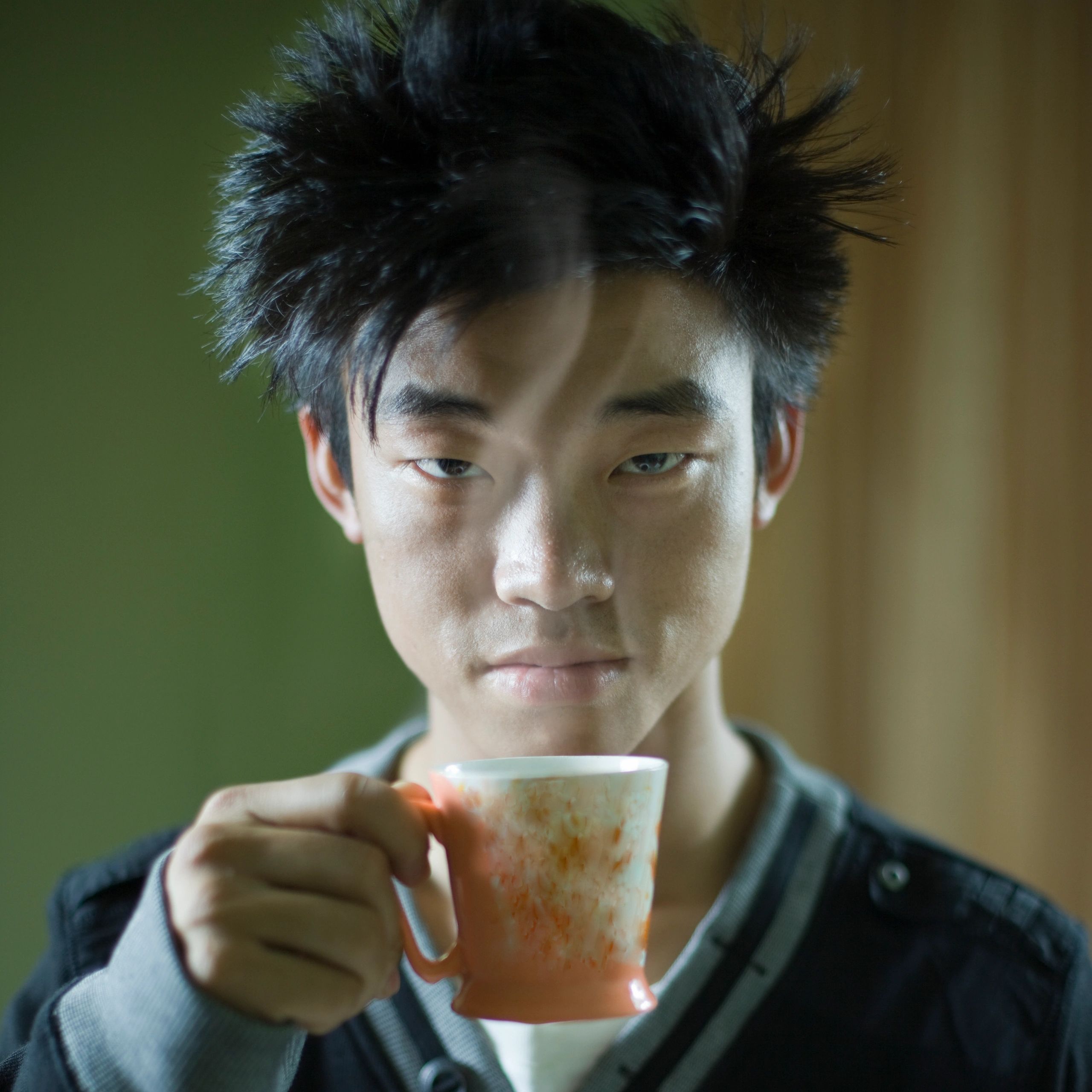 Asian boy headshot